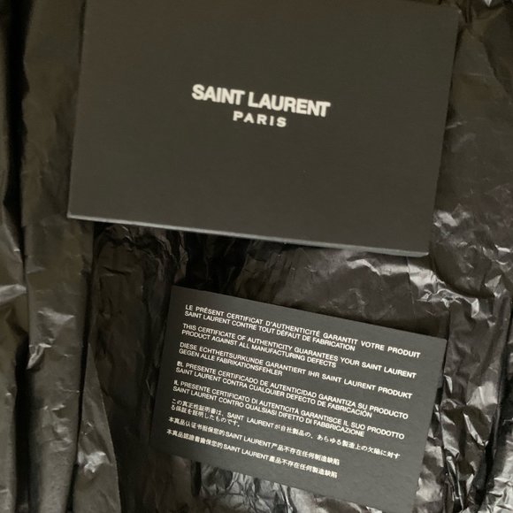 Saint Laurent Perforated Leather Sneakers Size 37 - Picture 8 of 8